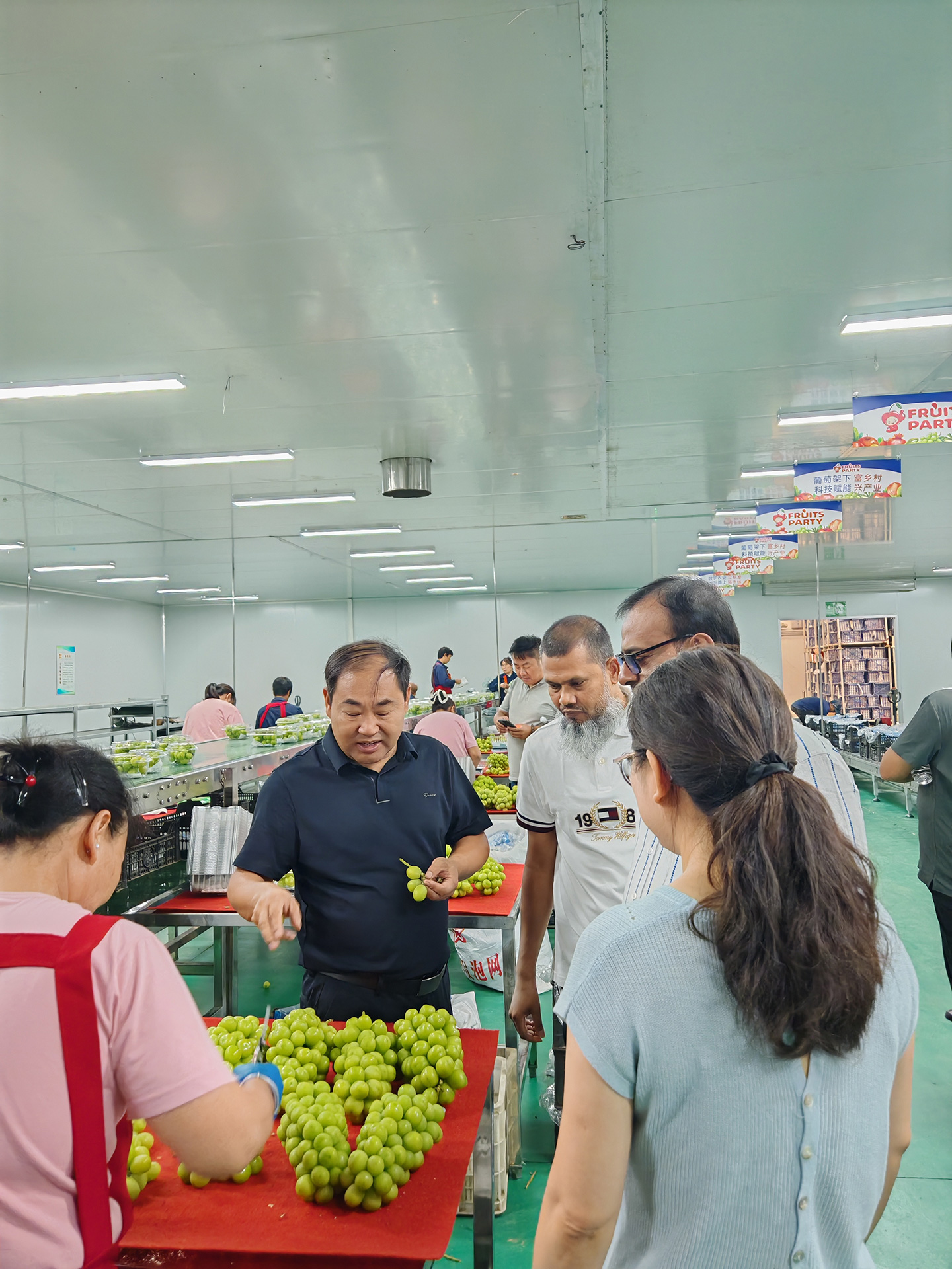 恒温车间，一片火热忙碌景象